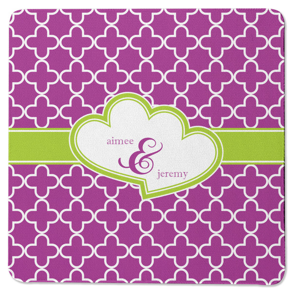 Clover Square Coaster Rubber Back - Single
