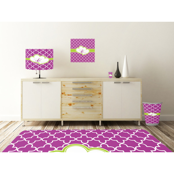 Clover Square Wall Decal Wooden Desk