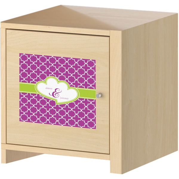 Clover Square Wall Decal on Wooden Cabinet