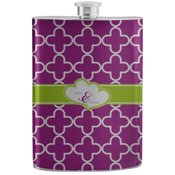 Custom Clover Stainless Steel Flask (Personalized)