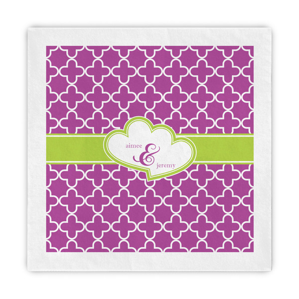 Custom Clover Decorative Paper Napkins (Personalized)