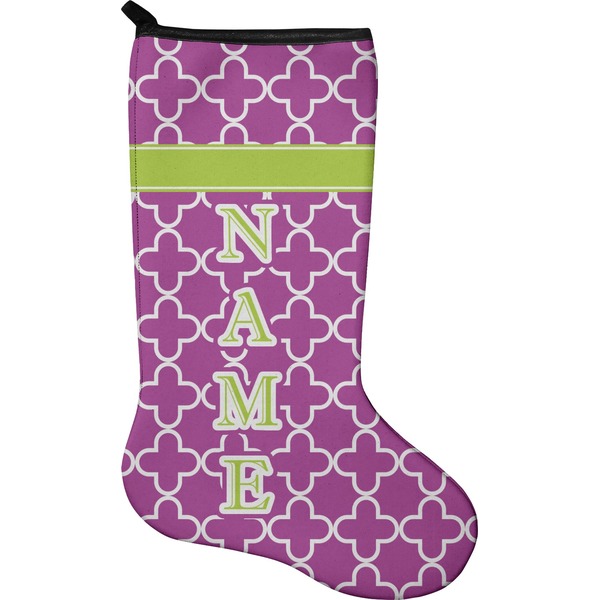 Custom Clover Holiday Stocking - Neoprene (Personalized)