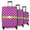 Clover 3 Piece Luggage Set - 20" Carry On, 24" Medium Checked, 28" Large Checked (Personalized)