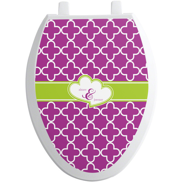 Custom Clover Toilet Seat Decal - Elongated (Personalized)