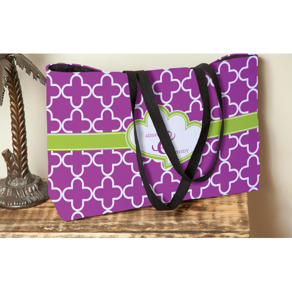 Clover Tote w/Black Handles - Lifestyle View