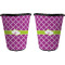 Clover Trash Can Black - Front and Back - Apvl