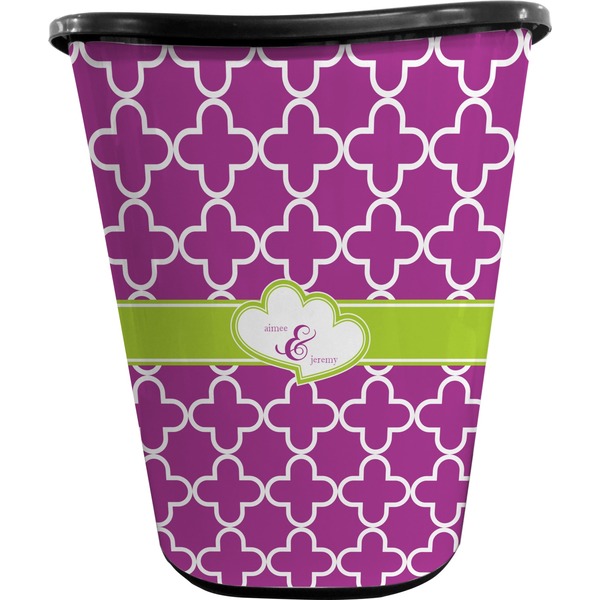 Clover Trash Can Black