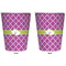 Clover Trash Can White - Front and Back - Apvl