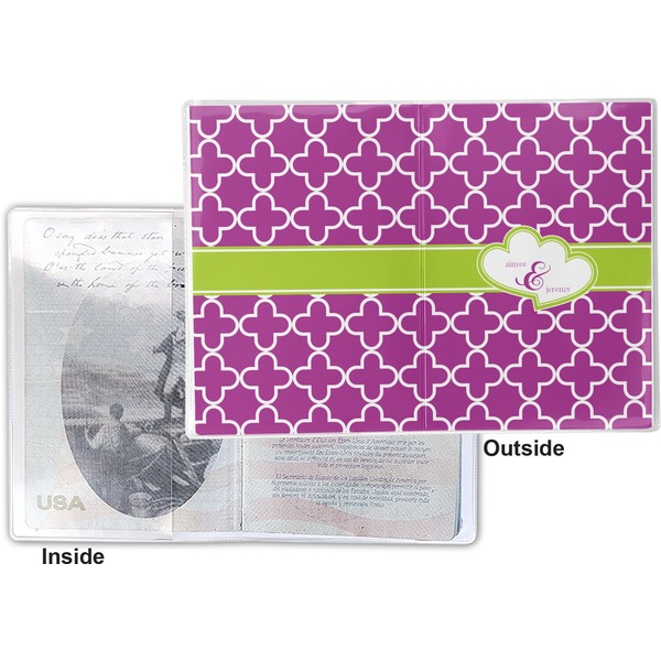 Clover Vinyl Passport Holder - Flat Front and Back