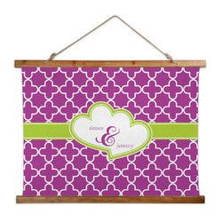 Clover Wall Hanging Tapestry - Wide (Personalized)