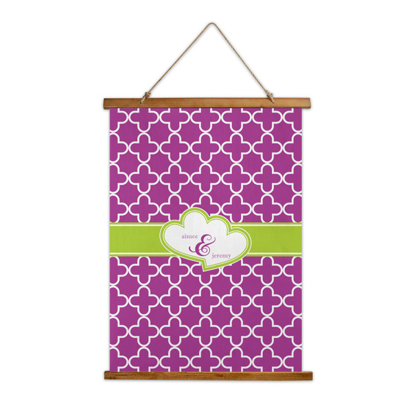 Custom Clover Wall Hanging Tapestry - Tall (Personalized)