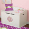 Clover Wall Monogram on Toy Chest
