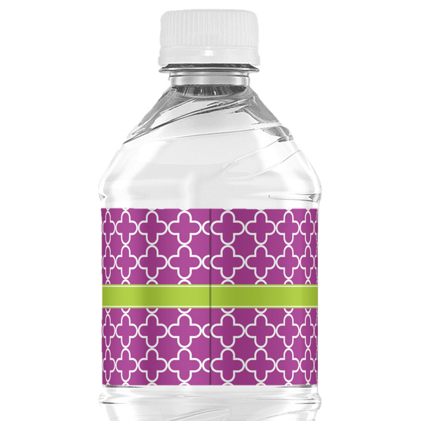 Clover Water Bottle Label - Back View