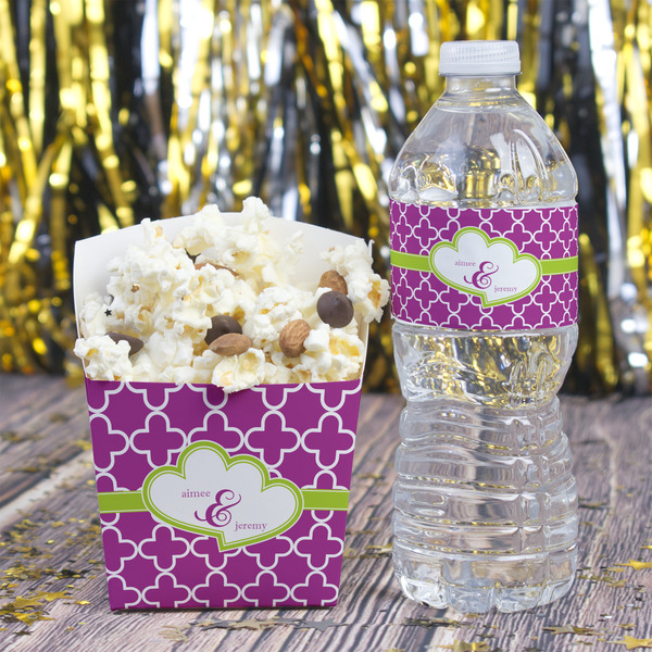 Clover Water Bottle Label - w/ Favor Box