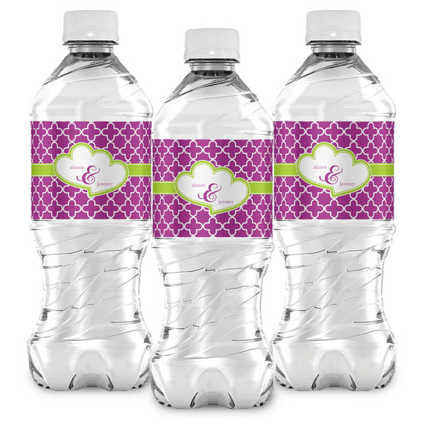 Clover Water Bottle Labels - Front View
