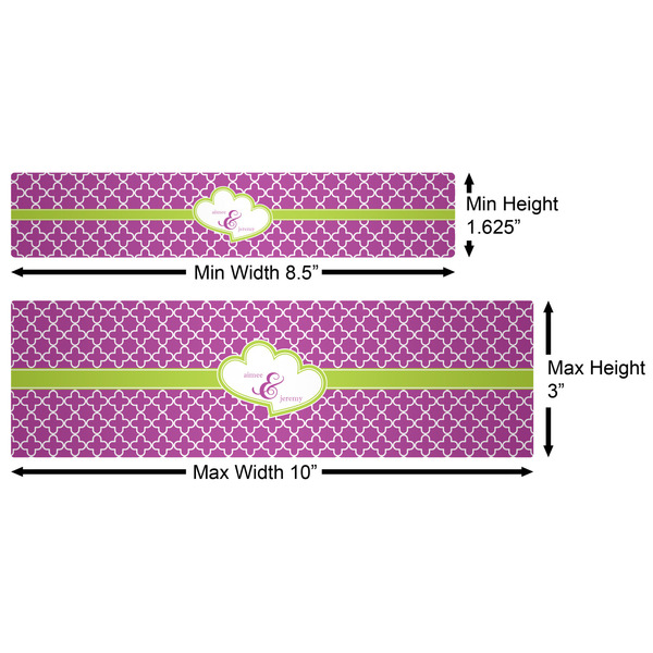 Clover Water Bottle Labels w/ Dimensions