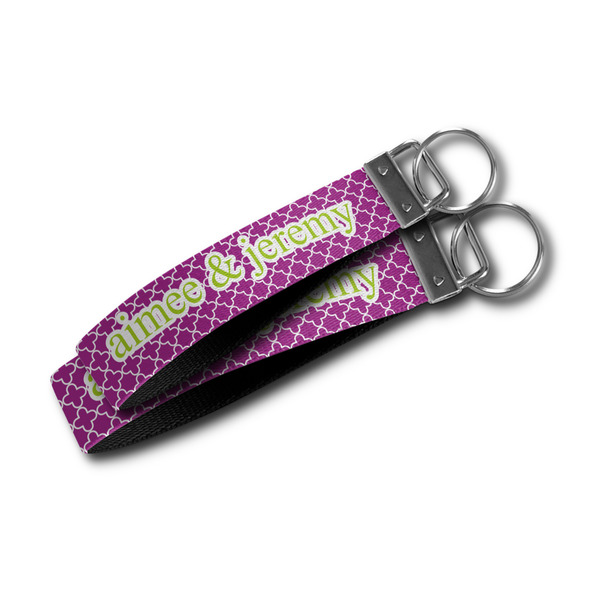 Clover Webbing Keychain FOBs - Size Comparison