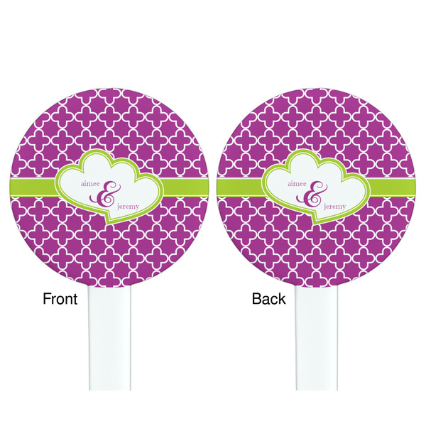 Clover White Plastic 7" Stir Stick - Double Sided - Round - Front & Back