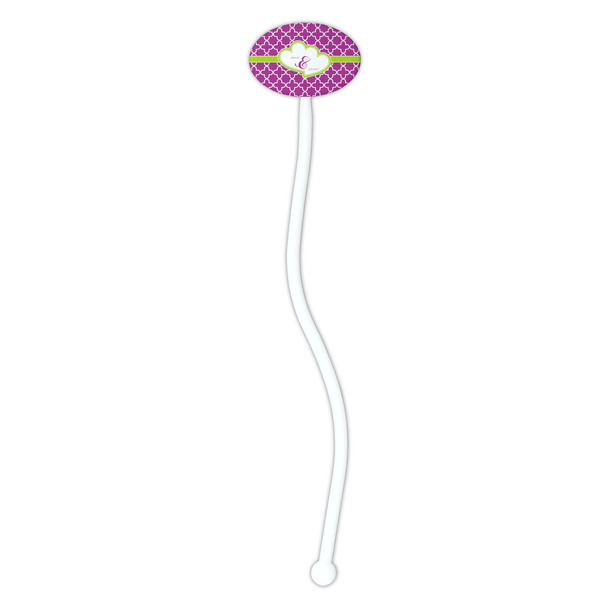 Clover White Plastic 7" Stir Stick - Oval - Single Stick