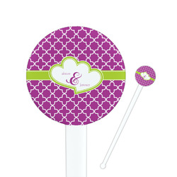Clover Round Plastic Stir Sticks (Personalized)