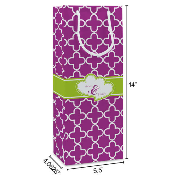 Clover Wine Gift Bag - Dimensions