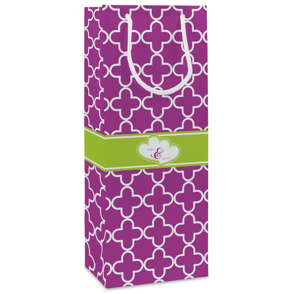 Custom Clover Wine Gift Bags - Matte (Personalized)