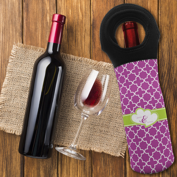 Clover Wine Tote Bag - FLATLAY