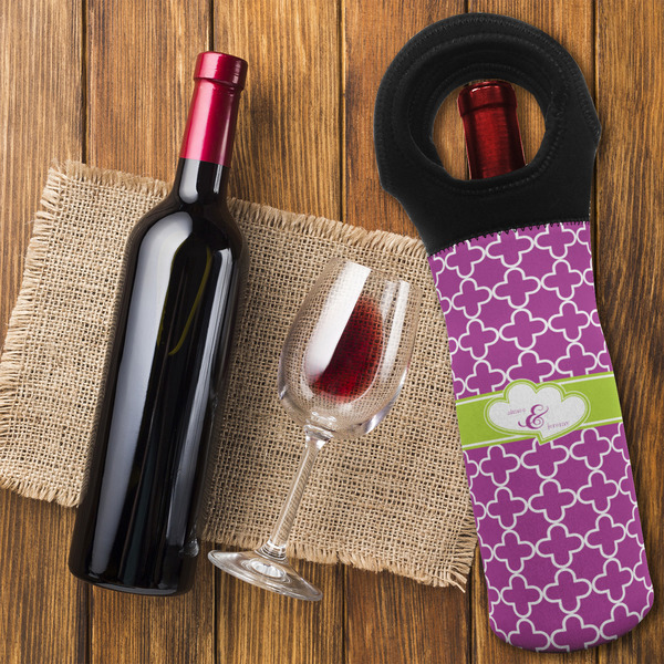 Clover Wine Tote Bag - FLATLAY
