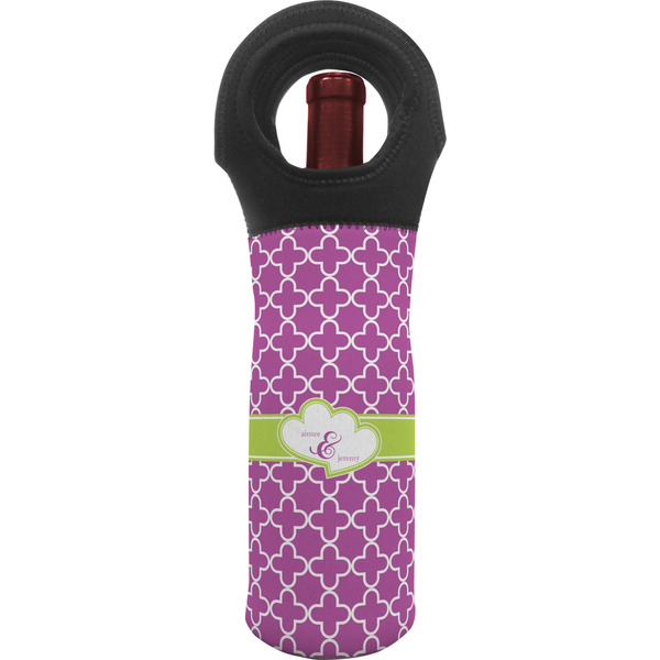 Custom Clover Wine Tote Bag (Personalized)