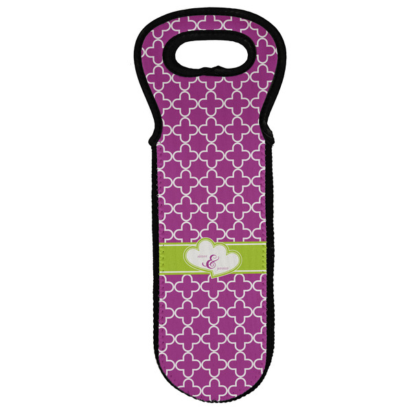 Custom Clover Wine Tote Bag (Personalized)