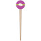 Clover Wooden 4" Food Pick - Round - Single Pick