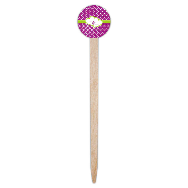 Clover Wooden 6" Food Pick - Round - Single Pick