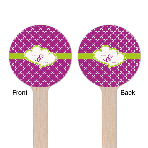 Clover Wooden 7.5" Stir Stick - Round - Double Sided - Front & Back