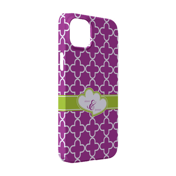Custom Clover iPhone Case - Plastic - iPhone 14 (Personalized)