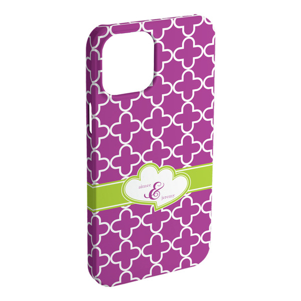 Custom Clover iPhone Case - Plastic - iPhone 15 Pro Max (Personalized)