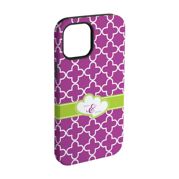 Custom Clover iPhone Case - Rubber Lined - iPhone 15 (Personalized)