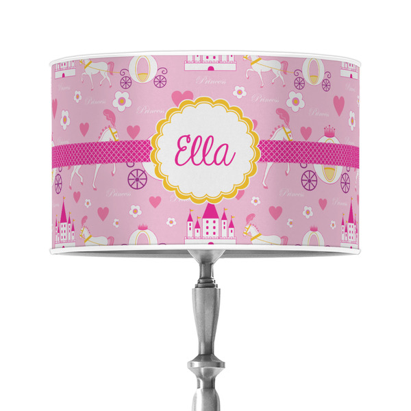 Custom Princess Carriage 12" Drum Lamp Shade - Poly-film (Personalized)