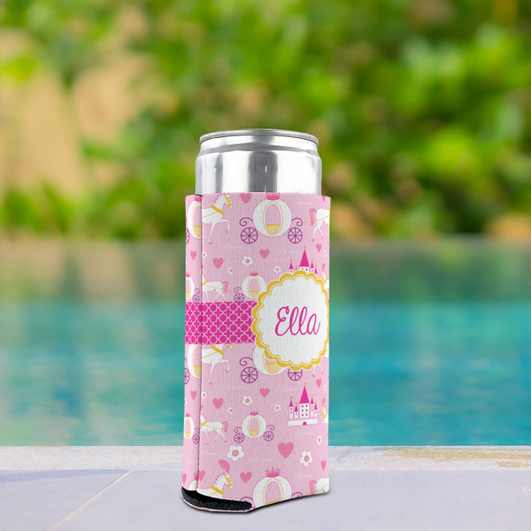 Princess Carriage Can Cooler - Tall 12oz - In Context