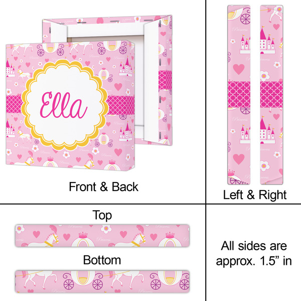 Princess Carriage 12x12 - Canvas Print - Approval