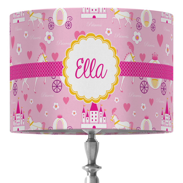 Custom Princess Carriage 16" Drum Lamp Shade - Fabric (Personalized)