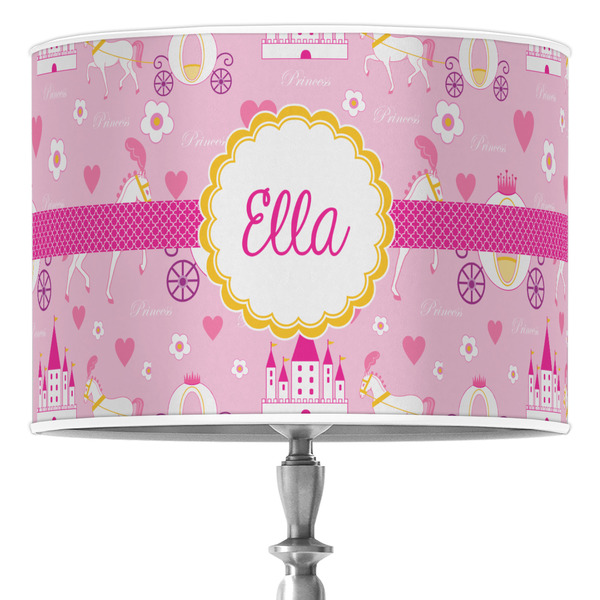 Custom Princess Carriage 16" Drum Lamp Shade - Poly-film (Personalized)