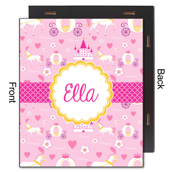 Princess Carriage 20x24 Wood Print - Front & Back View