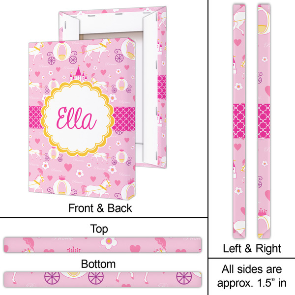 Princess Carriage 20x30 - Canvas Print - Approval