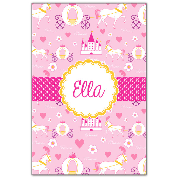Custom Princess Carriage Wood Print - 20x30 (Personalized)