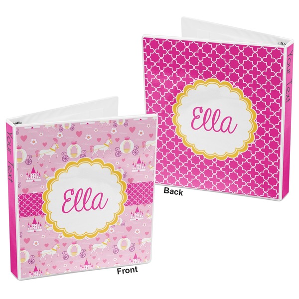 Princess Carriage 3-Ring Binder Front and Back