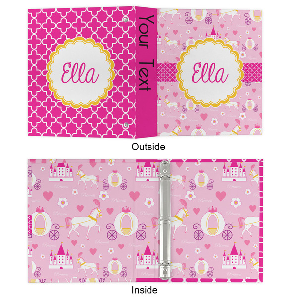Princess Carriage 3 Ring Binders - Full Wrap - 1" - APPROVAL