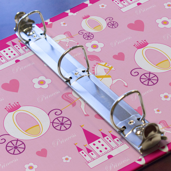 Princess Carriage 3 Ring Binders - Full Wrap - 1" - DETAIL