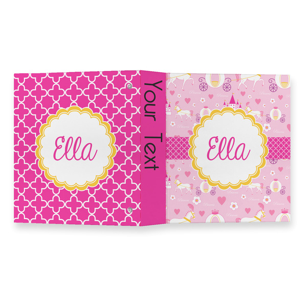 Princess Carriage 3 Ring Binders - Full Wrap - 1" - OPEN OUTSIDE