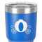 Princess Carriage 30 oz Stainless Steel Ringneck Tumbler - Blue - Close Up