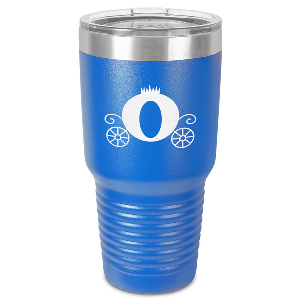 Princess Carriage 30 oz Stainless Steel Ringneck Tumbler - Blue - Front